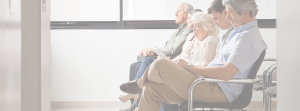 elderly people waiting in waiting room